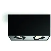 Philips myLiving LED-spot Box 2 lyskilder svart