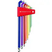 Baier PB Stiftnøglesæt 100° L+K Rainbow 1,5-10 mm