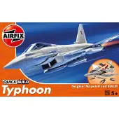 Airfix Eurofighter Typhoon, Flymodell med fastvinge, Monteringssett, Eurofighter Typhoon, 27 stykker, 5 år, Militært luftfartøy