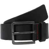 HUGO for man. 50385358 Gionio Leather Belt black (120 cm), Casual