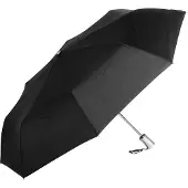 Samsonite Rain Pro, Kompakt, Motstandsdyktig mot regn, Rund, Sort, Sølv, Stål, Stål