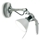 Luce Plan Fortebraccio veggspot Ø 11 cm, aluminium