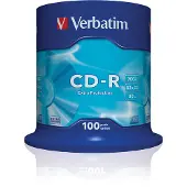 Verbatim Cd-r 700mb Ekstra Beskyttelse 52x Hastighet 100 Enheter