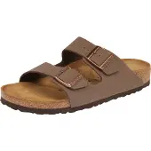Birkenstock for woman. 151183 Brown Leather Arizona Birko-Flor Nubuck Sandals (Narrow Fit) (41), Flat, None, Casual