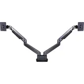 Multibrackets M VESA Gas Lift Arm Dual Side by Side - Monteringssett - justerbar arm - for 2 LCD-skjermer - aluminium, stål - svart - skjermstørrelse: 15-32 - skrivebordsmonterbar