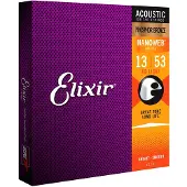 Elixir 16182 NANOWEB Phosphor Bronze Strings 13-53