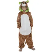 MOM Tiger Store Øyne Heldrakt Med Hette Junior Kostyme