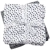 Done by Deer Gulpeklut - 2-pack - 70x70 - Grå/Hvit m. Prikker - - OneSize - Gulpeklut