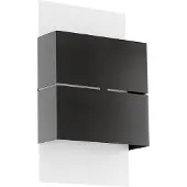 Eglo Kibea - Vegglampe - LED x 2 - total: 5 W - klasse F - varmt hvitt lys - 3000 K - hvit, antrasitt
