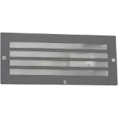 QAZQA Moderne innfelt lampe mørk grå IP44 - Hurricane