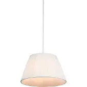 QAZQA Retro pendellampe hvit 35 cm - Plisse