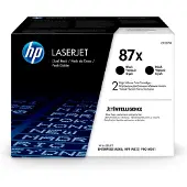 HP 87X - 2-pack - Høy ytelse - svart - original - LaserJet - tonerpatron (CF287XD) - for LaserJet Enterprise M506, MFP M527; LaserJet Enterprise Fl...