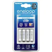 Eneloop Basic BQ-CC51 - Batterilader - plastic free - (for 4xAA/AAA) 4 x AAA - NiMH - 800 mAh (Europlug)