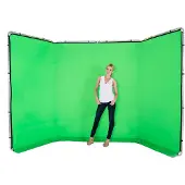 Lastolite LL LB7622 panoramisk greenscreen med ramme, grønn