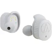 Audio-Technica ATH SPORT7TW - True wireless-hodetelefoner med mikrofon - i øret - Bluetooth - grå