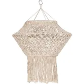 QAZQA Makramé-lampeskjerm natur 90 cm