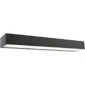 QAZQA Design lang vegglampe sort 60 cm - Houx