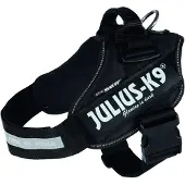 JULIUS K-9 IDC hundesele, svart - Str. 1: Brystomfang 63 - 85 cm