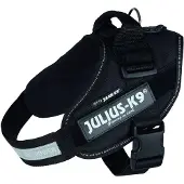 JULIUS K-9 IDC hundesele, svart - Str. 0: Brystomfang 58 - 76 cm