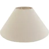 QAZQA Stofflampeskjerm beige rund vinklet 55/19/26