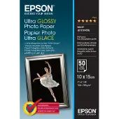 Epson Ultra Glossy Photo Paper - Blank - 100 x 150 mm 50 ark fotopapir - for EcoTank ET-1810, 2810, 2811, 2814, 2815, 2820, 2825, 2826, 2850, 2851, 2856, 4800, 4850