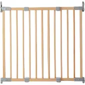 BabyDan Sikkerhetsnett - Flexi Fit Wood Deluxe - Nature - - OneSize - Sikkerhetsutstyr