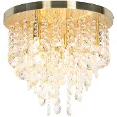 QAZQA Klassisk taklampe gull/messing 35 cm - Medusa