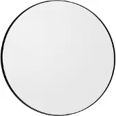 AYTM Speil Circum, grå/svart, Ø 70 cm, glass, MDF-tre