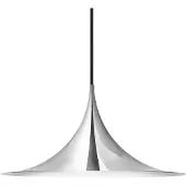 Gubi Semi pendellampe, Ø 47 cm, krom