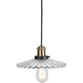 Globen Lighting pendellampe COBBLER, klar, Ø 25 cm