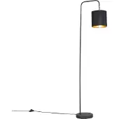 QAZQA Moderne gulvlampe sort - Lofty