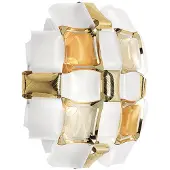 Slamp Mida vegglampe, 32x32 cm, rav/hvit