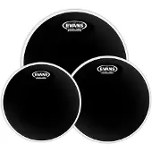Evans Black Chrome Standard Tom Pack 12 13 16 Heads
