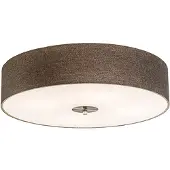 QAZQA Rustikk taklampe taupe 50 cm - Drum Jute