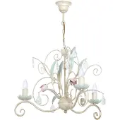 Luminex Lysekrone Florina med blomsterdekor, 3 lyskilder
