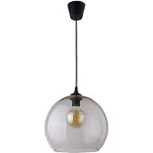 TK Lighting Hengelampe Cubus, ravfarget, glass, Ø 30 cm, E27