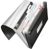 Leitz Style - Dokumentmappe - kan utvides - 6 rom - 6 deler - for A4 (210 x 297 mm) - med fliker - atlasksort
