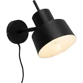 QAZQA Retro vegglampe svart - Chappie