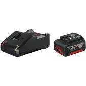 Bosch Startsett 1 stk. GBA 18V 4.0Ah + GAL 18V-40 Professional i pappeske