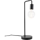 QAZQA Moderne bordlampe sort - Facil