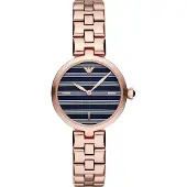 Emporio Armani Emporio AR11220 Roségull Stål 316L Analog Kvarts Dameur