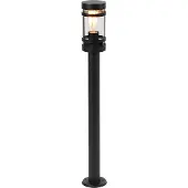 QAZQA Moderne utendørslampe svart 80 cm IP44 - Gleam