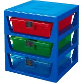 LEGO Gjennomsiktig, blått skuffesystem 5006179