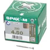 Spax 0201010450503, Skru, Metall, Zink, Tre, Panorama-hode, Torx, Metallisk