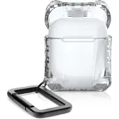 Itskins Spectrum // Frost - Beskyttende deksel for trådløse øreplugger - robust - Impacthane - gjennomsiktig - for Apple AirPods (1. generasjon, 2. generasjon)