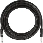 Fender Profesjonell 186 Fot Lang Rett Instrumentkabel Svart
