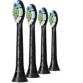 Philips Sonicare W HX6064 Optimal White - Utskiftningsbørstehode - for tannbørste - svart (en pakke 4) - for Sonicare 2 Series; Sonicare DiamondCle...