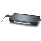 Severin KG 2397 - Grill - elektrisk - 2052 kvadratcentimeter - svart / børstet rustfritt stål