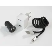 Camelion USB-lader til Lightning Apple og Micro-USB