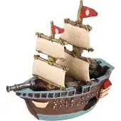 Flamingo Ropa Pirate Boat 18x7x17cm Akvariedekorasjon